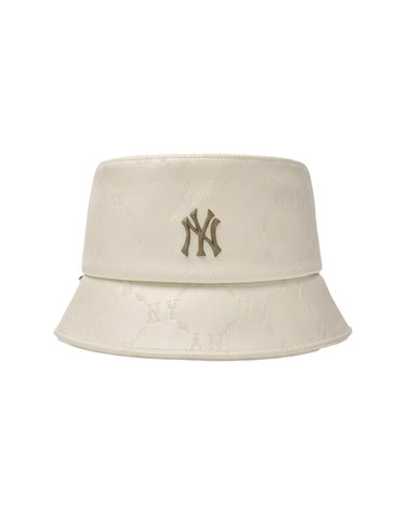 MLB 공용 다이아 모노그램 레더 버킷햇 3AHTM034N-50CRD