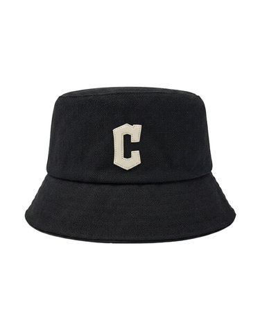 MLB 공용 캔버스 레더 로고 버킷햇 3AHTVL14N-45BKS