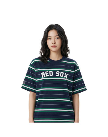 엠엘비 MLB 공용 스트라이프 오버핏 반팔티 3ATSV0353-43NYS