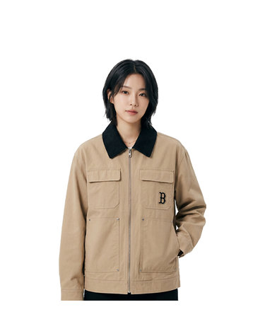 MLB 공용 베이직 카라 워크자켓 3AJPB0351-43BGS