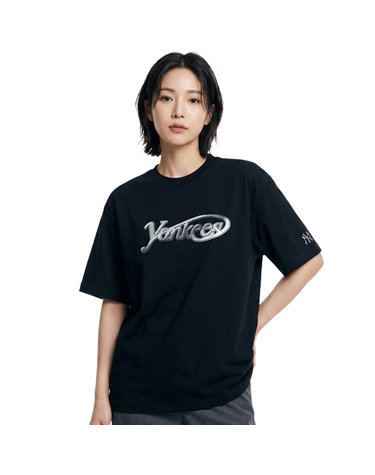 MLB 공용 스트릿로고 오버핏 반팔티 3ATSB6853-50BKS