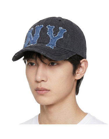 MLB 공용 데님 쿠퍼스 언스트럭쳐 볼캡 3ACPD045N-50BKS