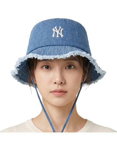MLB 공용 컬러 데님 사파리 버킷햇 3AHTD025N-50BLL