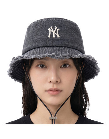 MLB 공용 컬러 데님 사파리 버킷햇 3AHTD025N-50GRS