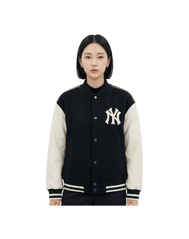 MLB 공용 울 베이직 바시티 자켓 3AJPV0151-50BKS
