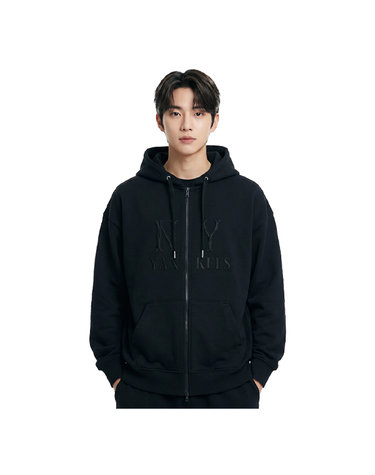 MLB 공용 베이직 쿠퍼스로고 레터링 후드집업 3ATRB0551-50BKS
