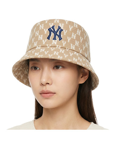 MLB 공용 모노그램 버킷햇 3AHTFF02N-50BGD