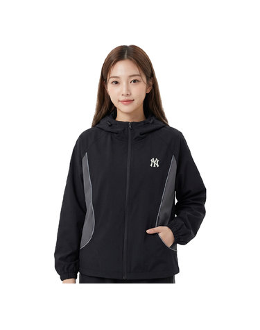 MLB 여성 고프코어 홑겹 바람막이 3FWJB0253-50BKS