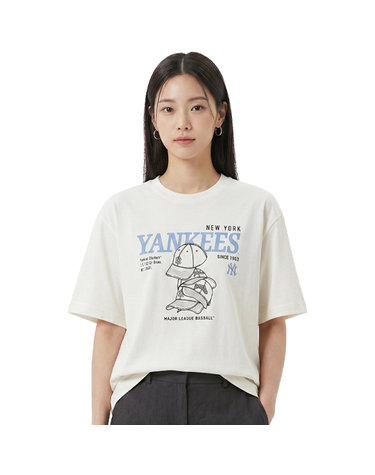 MLB 공용 그래픽 라이프스타일 반팔티 3ATSN0154-50IVS
