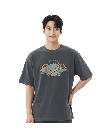 MLB 공용 워싱 그래픽 오버핏 반팔티 3ATSV0753-43CGD