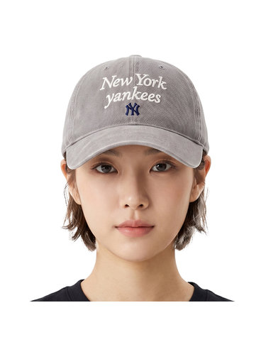 MLB 공용 레터링 워싱 언스트럭쳐 볼캡 3ACPVV04N-50GRS