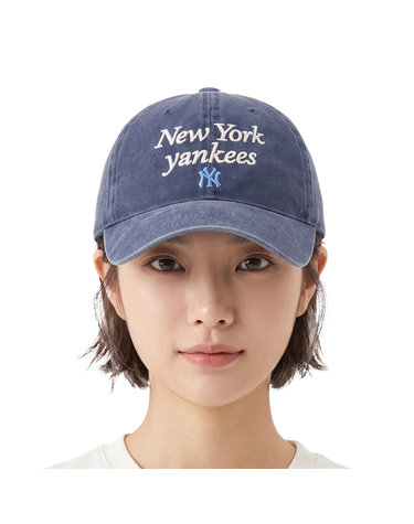 MLB 공용 레터링 워싱 언스트럭쳐 볼캡 3ACPVV04N-50NYS