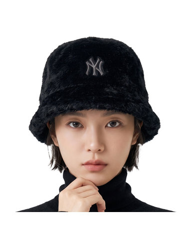 MLB 공용 빈티지 퍼 버킷햇 드롭핏 3AHTB0256-50BKS