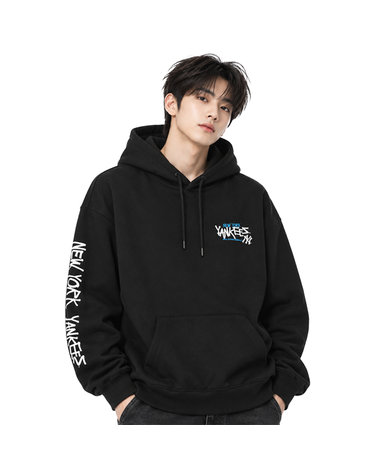 MLB 공용 스트릿 소매 그래픽 후드티 3AHDB1454-50BKS