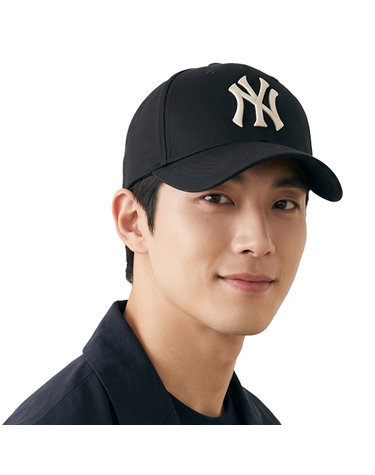 MLB 공용 스웨이드 터치 스트럭쳐 볼캡 3ACPB095N-50BKS