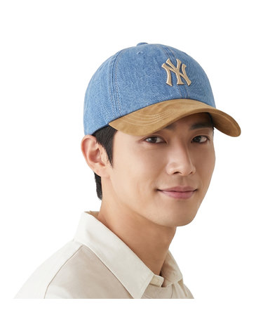 MLB 공용 데님 스웨이드 볼캡 뉴욕양키스 3ACPB125N-50BGS