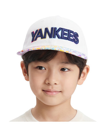 MLB 키즈 무지개 호피 와이어캡 72CPF2911-50W