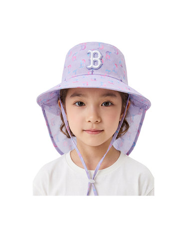 MLB 키즈 오로라 모노그램 와이드 플립캡 7FHTMA133-43VOS