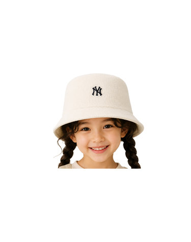 MLB 키즈 베이직 고착 버킷햇 NY 7AHTB014N-50IVS