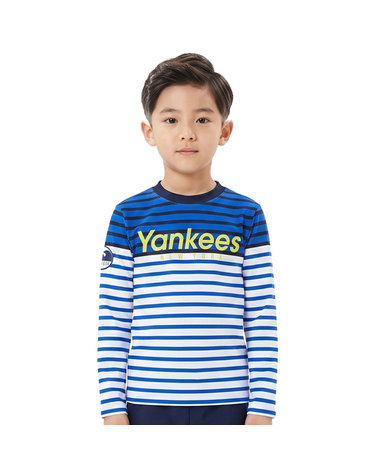 MLB 키즈 스트라이프 수영복 래쉬가드 71SW67831-50U