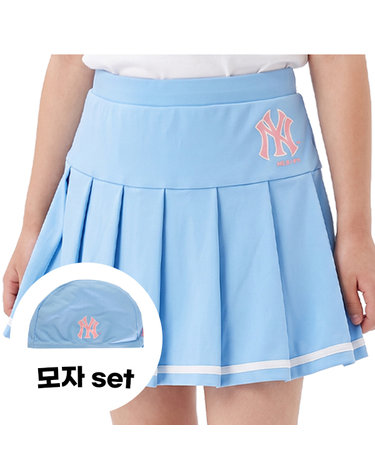 MLB 키즈 플리츠 스커트+수모 래쉬가드 71SW42831-50S