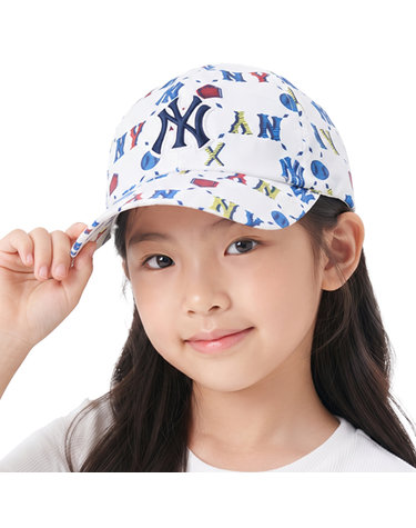 MLB 키즈 썸머 모노그램 볼캡 7ACPM022N-50WHS