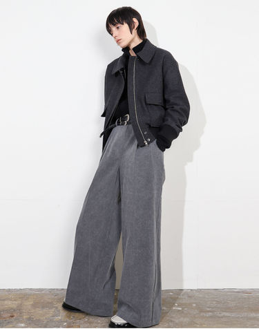 Pants Denim Tuck Vintage Gray
