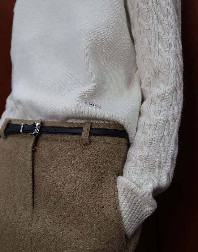 아에르 Belt Vint Black 착용컷