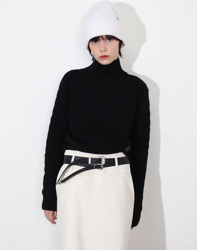아에르 Belt Vint Black 착용컷