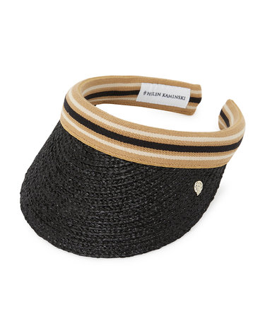 헬렌카민스키 비앙카 8 스트라이프 여성 바이저 HAT52203 CHARCOAL BLACK STRIPE