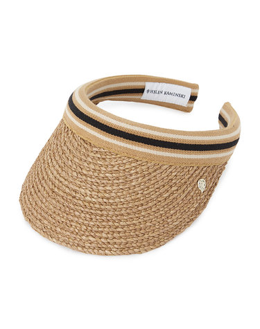 헬렌카민스키 비앙카 8 스트라이프 여성 바이저 HAT52203 NOUGAT BLACK STRIPE