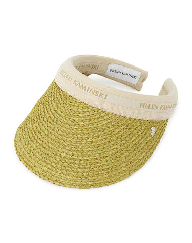 헬렌카민스키 비앙카 10 여성 바이저 HAT50265 CHARTREUSE NATURAL LOGO