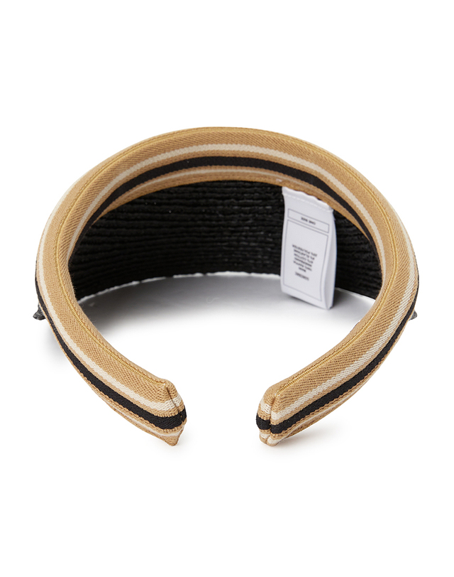 헬렌카민스키 헬렌카민스키 비앙카 8 스트라이프 여성 바이저 HAT52203 CHARCOAL BLACK STRIPE 착용컷