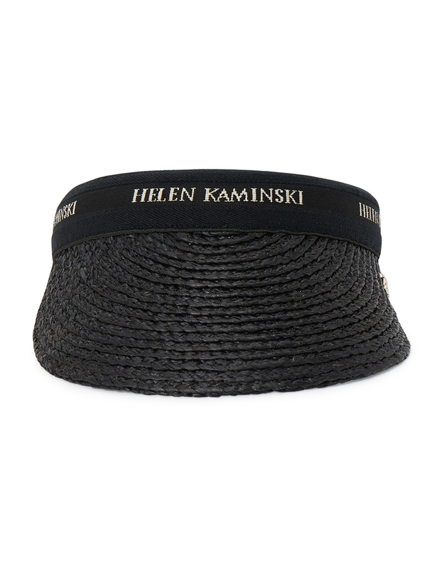 헬렌카민스키 헬렌카민스키 비앙카 8 여성 바이저 HAT52204 CHARCOAL BLACK LOGO 착용컷