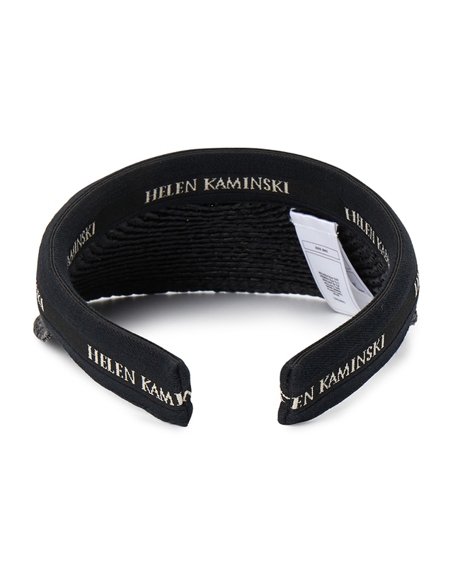 헬렌카민스키 헬렌카민스키 비앙카 8 여성 바이저 HAT52204 CHARCOAL BLACK LOGO 착용컷