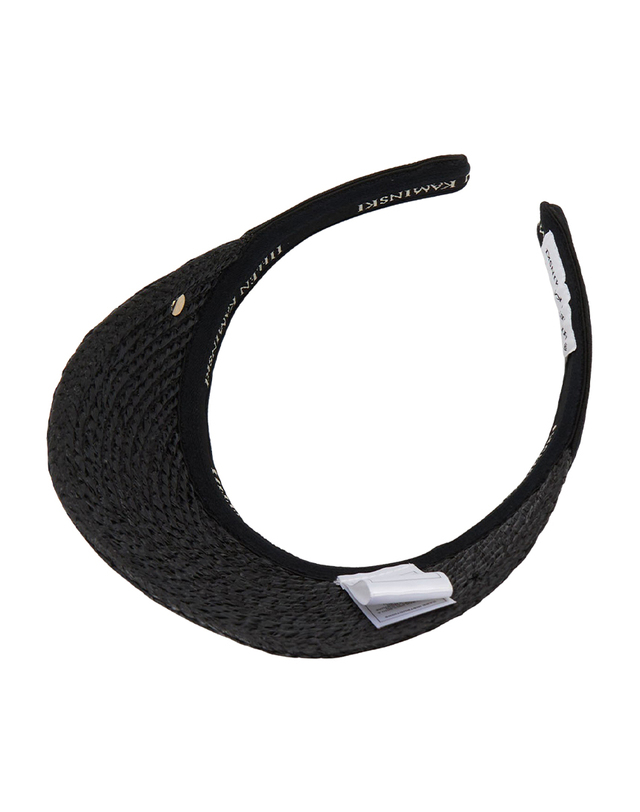 헬렌카민스키 헬렌카민스키 비앙카 8 여성 바이저 HAT52204 CHARCOAL BLACK LOGO 착용컷