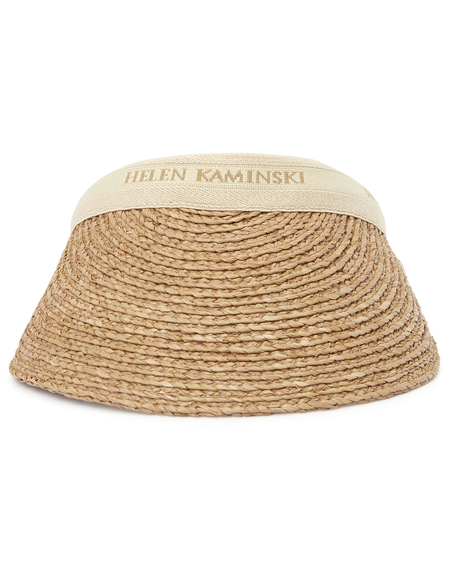 헬렌카민스키 헬렌카민스키 비앙카 10 여성 바이저 HAT50265 NOUGAT NATURAL LOGO 착용컷