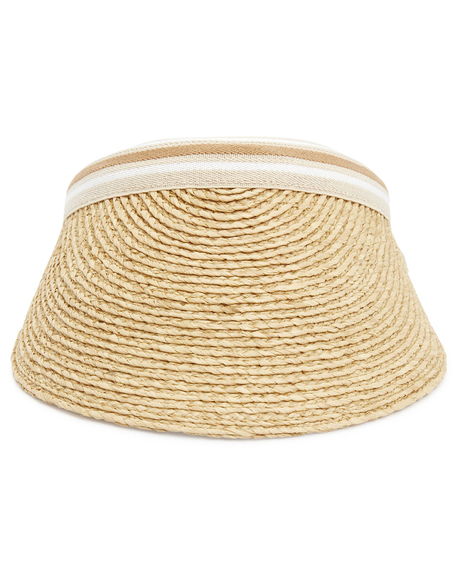 헬렌카민스키 헬렌카민스키 비앙카 10 스트라이프 여성 바이저 HAT50265 NATURAL NOUGAT STRIPE 착용컷