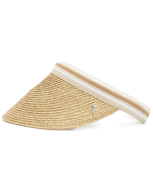 헬렌카민스키 헬렌카민스키 비앙카 10 스트라이프 여성 바이저 HAT50265 NATURAL NOUGAT STRIPE 착용컷