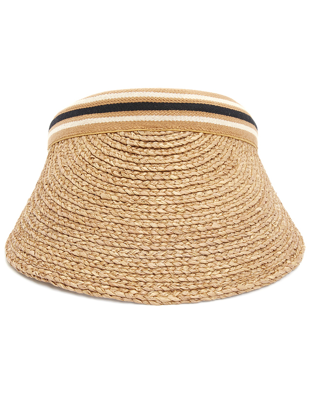 헬렌카민스키 헬렌카민스키 비앙카 10 스트라이프 여성 바이저 HAT50265 NOUGAT BLACK STRIPE 착용컷