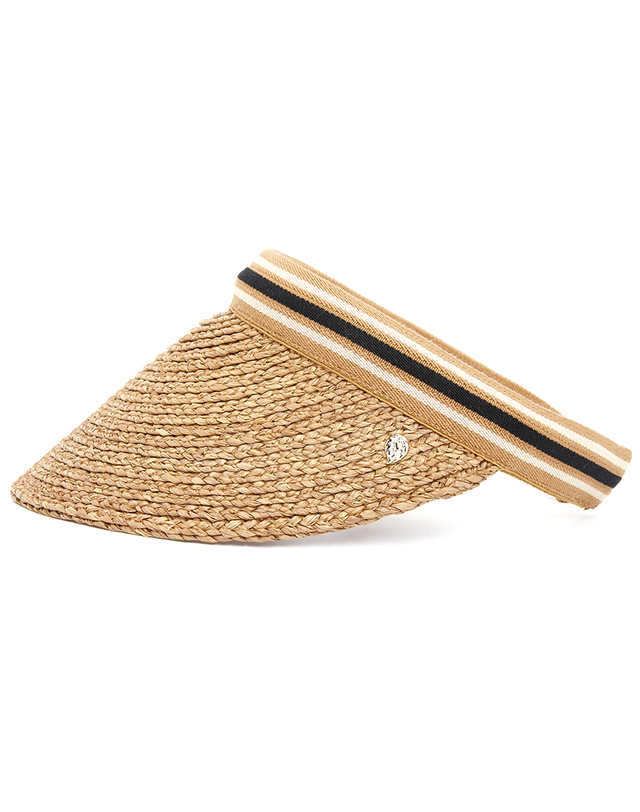 헬렌카민스키 헬렌카민스키 비앙카 10 스트라이프 여성 바이저 HAT50265 NOUGAT BLACK STRIPE 착용컷
