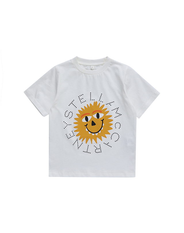 스텔라맥카트니 스텔라매카트니 TT8S01 Z0434 101 선샤인 몬스터 로고 그래픽 아동 반팔티 착용컷