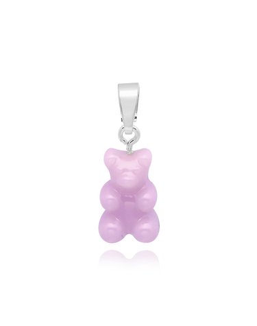 크리스탈헤이즈 NOSTALGIA BEAR-LAVENDER-CLASSIC CONNECTOR SILVER 노스텔지아 베어 클래식 라벤더 실버 펜던트 참