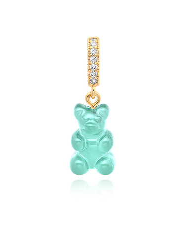 크리스탈헤이즈 NOSTALGIA BEAR-MEDITERRANEAN-PAVE CONNECTOR 노스텔지아 베어 파베 메디터라리안 골드 펜던트 참