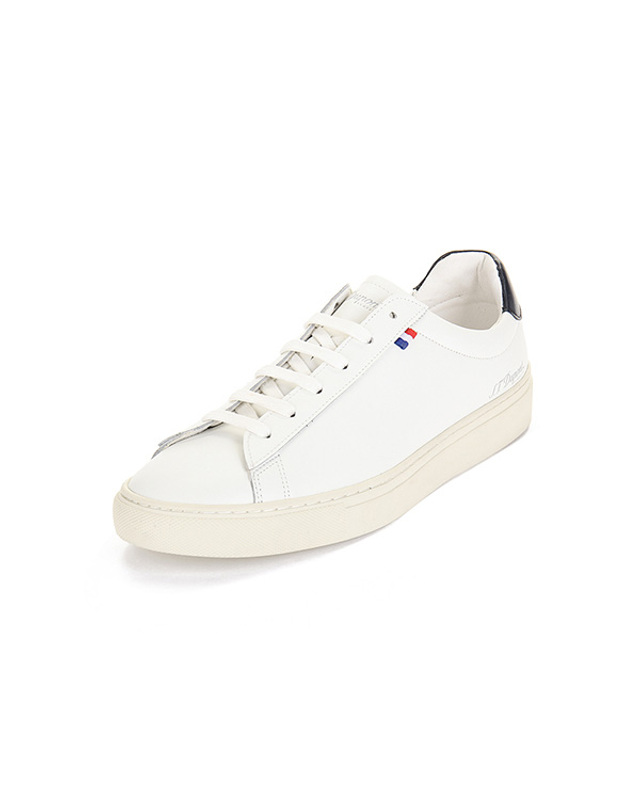 에스티듀퐁 에스.티. 듀퐁 클래식 슈즈 [듀퐁슈즈][E-XCLUSIVE] 오르세 심플 컵솔 스니커즈 PE6FMC2SN709PWH 착용컷