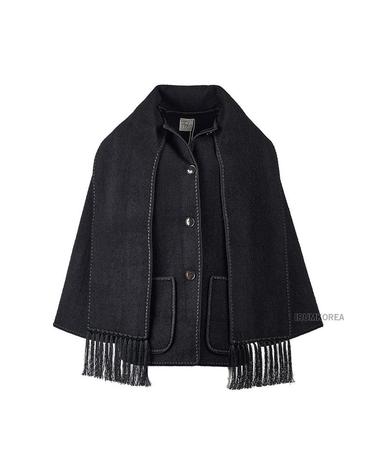 [토템] FW25 여성 스카프 디테일 코트 244WRO918FB0292 001