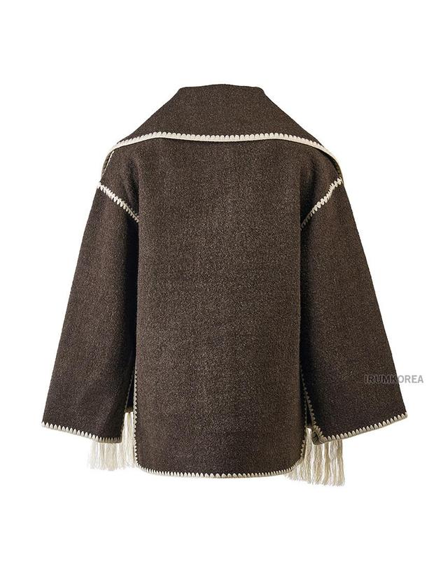 토템 [토템] FW25 여성 스카프 디테일 코트 234WRTWOU248FB0037 021 착용컷