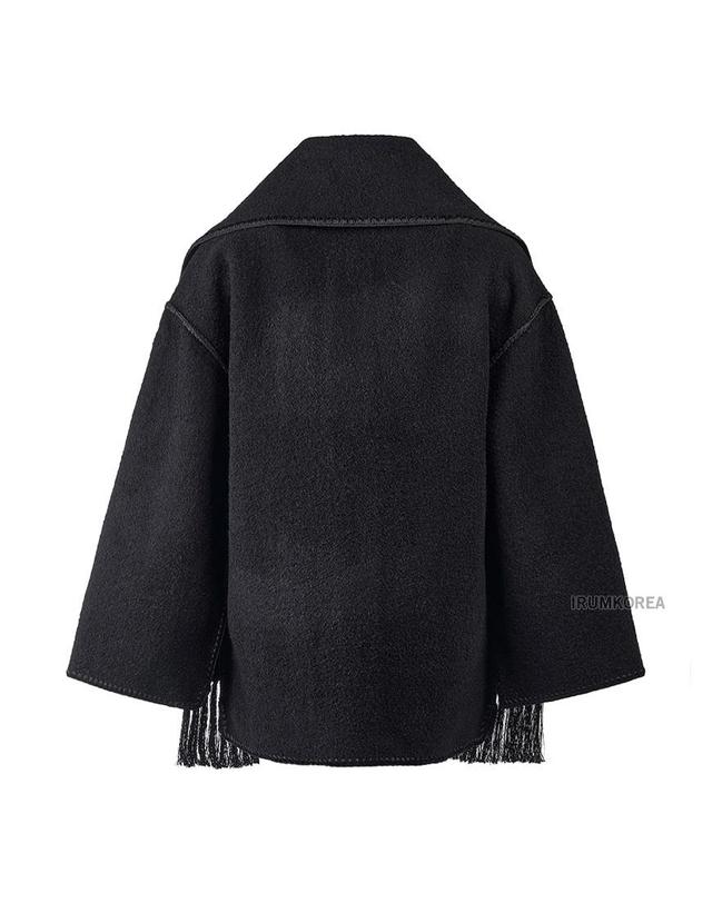 토템 [토템] FW25 여성 스카프 디테일 코트 244WRO918FB0292 001 착용컷