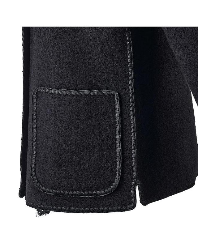 토템 [토템] FW25 여성 스카프 디테일 코트 244WRO918FB0292 001 착용컷