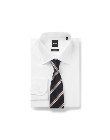[공식] 스트라이프 실크 블렌드 넥타이 50566648_001